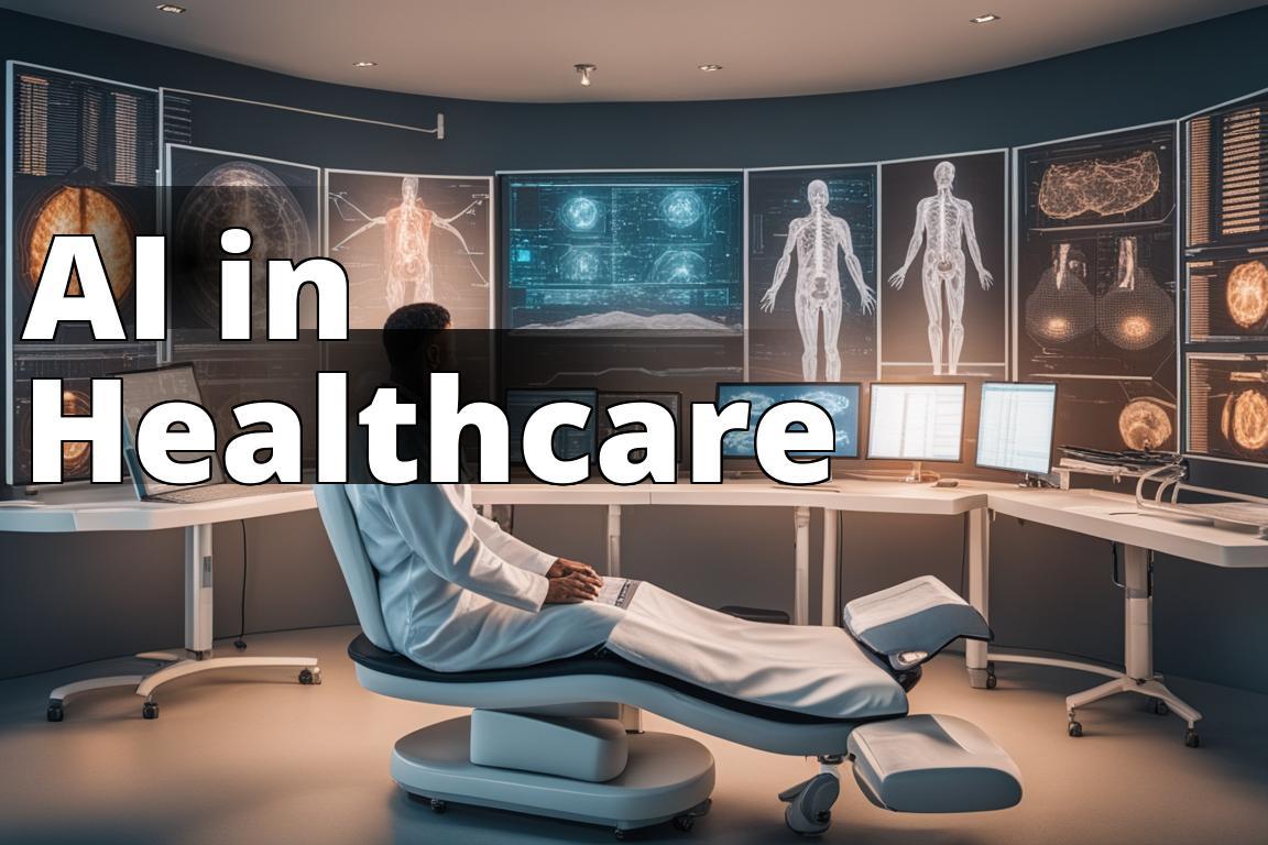 The featured image could depict a futuristic healthcare setting with AI software interfaces analyzin