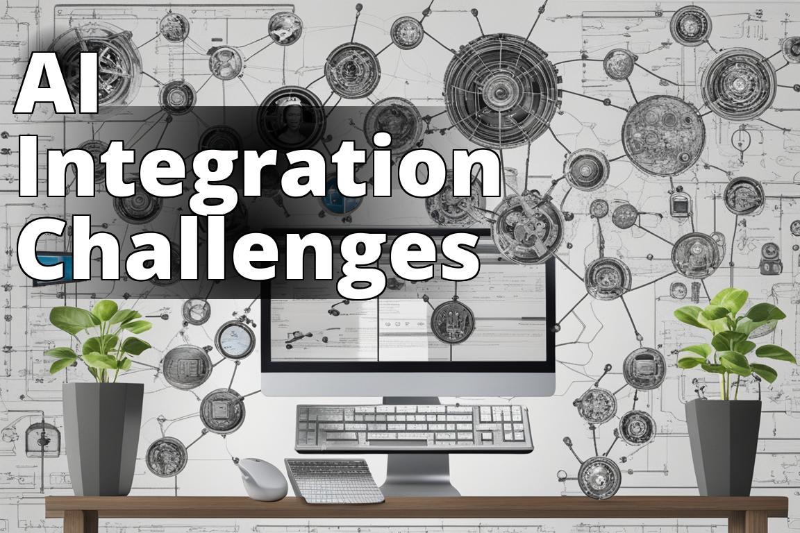The featured image should contain a visual representation of the challenges faced in integrating AI